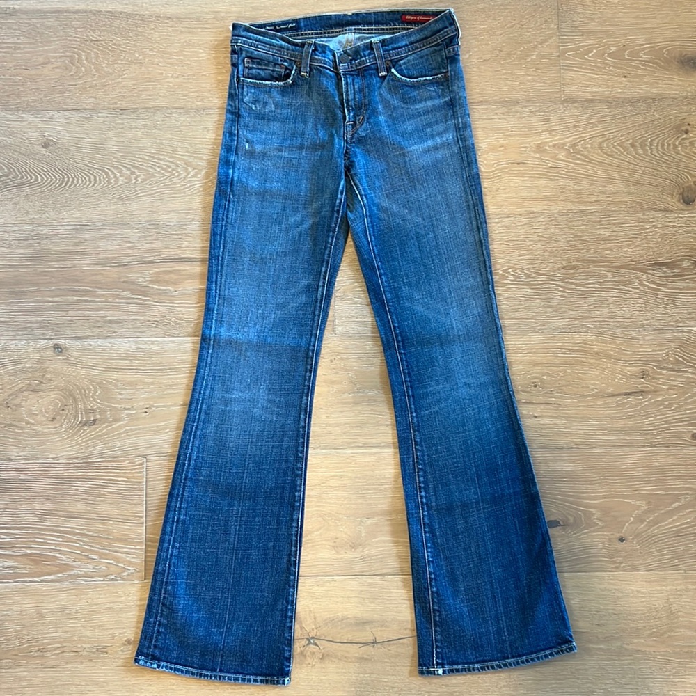 Citizens of Humanity Flare Leg Mid Rise Jeans Size 28